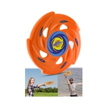 Frisbee Frizbi Fırlatma Diski Disk Atma Oyunu Çocuk Yetişkin Plaj Bahçe Oyuncak 24 cm Turuncu