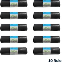 Ecoplast Jumbo Boy Siyah Çöp Torbası Poşeti - 300 G - 90 L - 80 x 110 CM / 10 Adetlik 10 Rulo