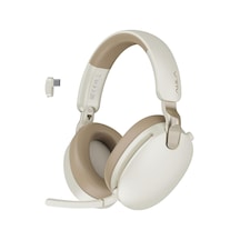 A500 Hybrid Anc 2.4ghz Kablosuz Ve Bluetooth 5.4 Aux Mikrofonlu Kulak Üstü Kulaklık Bej