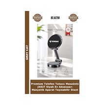Premium Telefon Tutucu Masaüstü Jx027 Siyah Ev Aksesuarı Manyetik Aparat Taşınabilir Stant