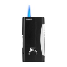 Tek Torch Pürmüz 55. Yıl Özel Üretim Dahili Delicili Siyah-gümüş Puro Çakmağı - Tr7743