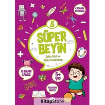 Süper Beyin 5 - Çoklu Zeka ve Dikkat Geliştirme 5+ Yaş- Dokuz Yayınları