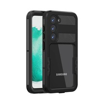 Samsung Galaxy S23 Plus İçin Kılıf Waterproof 360 Full Body Protective Siyah Galaxy S23 Plus İle Uyumlu Kılıf - Siyah