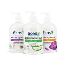 Ecos3 Organik Sıvı Sabun Aloe Vera + Floral + Beyaz Manolya Sıvı Sabun 500 ML