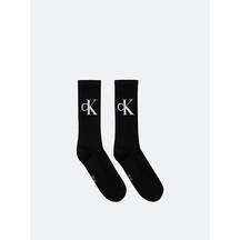 Calvın Kleın Unisex Marka Logolu Günlük Kullanıma Uygun Siyah Çorap C701228802 001