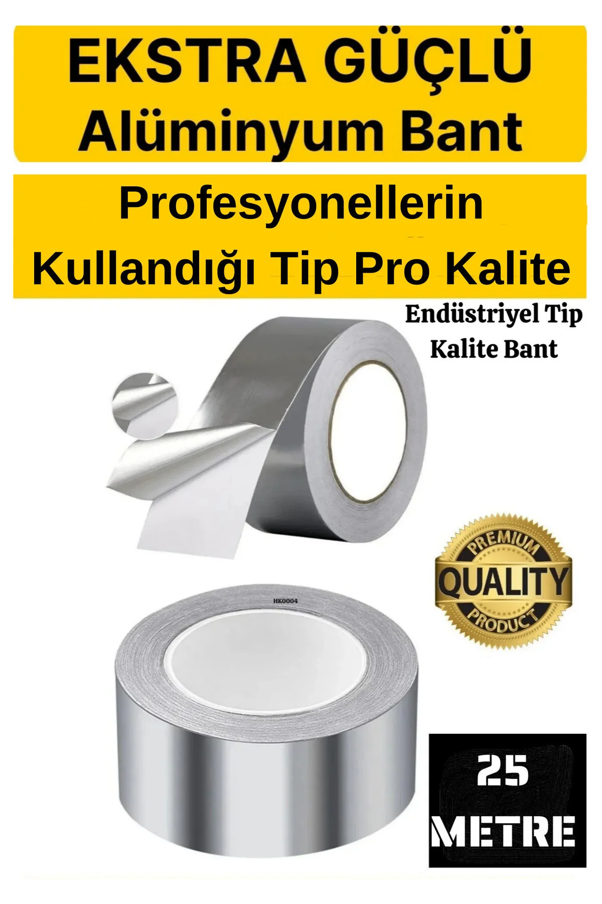 25 Mt Alüminyum Folyo, Yanmaz Bant