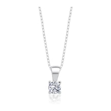 Mia vento 0.40 Karat Effective Diamond Işıltılı Dokunuş Tektaş Gümüş Kolye