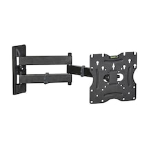Powermaster 22-49 İnç Hareketli Siyah Lcd Led Tv Monitör Duvar Askı Aparatı 55-124 Ekran Arası 30 Kg Taşır