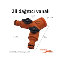Musluk Hortum Bağlama Aparatı 2li Dağıtıcı Model Vanalı