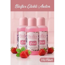 Bioflex Çilekli Aseton 220 Ml 3 Adet