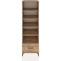 Hyperion Dolap 5 Raflı Tek Çekmeceli 60x44x195 Çam-çam Atlas Çam