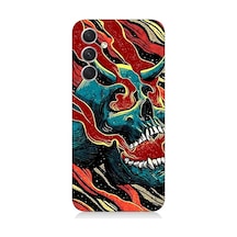 Samsung Galaxy A34 Uyumlu Silikon Kılıf Devil Skull Şeytan Kafatası