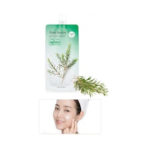 Missha Pure Source Pocket Pack Tea Tree Sivilceli Ciltler için Çay Ağacı Yağı İçeren Uyku Maskesi 10 ML