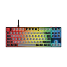 Rampage YORU TKL Type-C Bağlantılı OUTEMU Red Swich Q Mekanik Gaming Oyuncu RGB Klavye