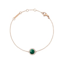 Audrey Bracelet Malachite Rose Gold Rose Gold