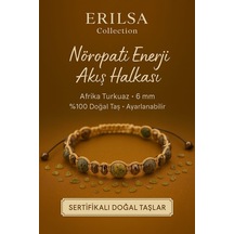 Sertifikalı Nöropati  Akış Halkası Afrika Turkuaz Doğal T Çok Renkli