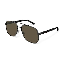 Gucci Gg0422/s 002 Kare Erkek Güneş Gözlüğü Siyah