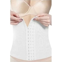 Kadın Beyaz Agraflı Bel Korse 000886 L beden