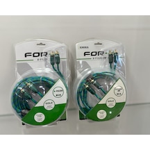 For-x X Profesyonel Oto Teyp Rca 2 Metre Kablosu 1 Adet
