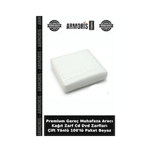 Premium Gereç Muhafaza Aracı Kağıt Zarf Cd Dvd Zarfları Çift Yönlü 100'lü Paket Beyaz