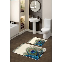 Alanur Trend Kaymaz Taban Dijital Banyo Takımı Kt410 Mavi