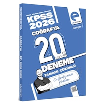 Edu Kariyer Coğrafyanın Kodları 2026 Kpss Coğrafya 20'li Branş Deneme Tamamı Çözümlü