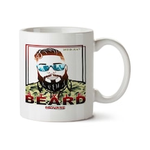 M1 Style Beard İki Tarafı Baskılı Kupa Bardak Çok Renkli