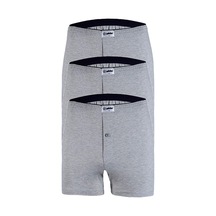 3'Lü Paket Erkek Havlu Bel Düz Boxer 001