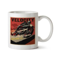 Velocıty İki Tarafı Baskılı Kupa Bardak Çok Renkli