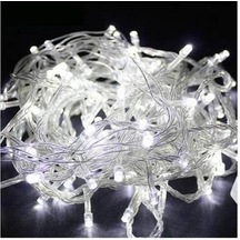 Yılbaşı Beyaz Led Işık Fonksiyonlu 10M 100 Ampül