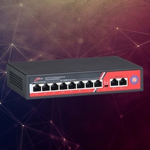 Ztech Zr-1010 8+2+1 Poe Switch10/100 Mbps+2 Lan 100/1000mbps+1 Sfp Slot, 120w Watchdog Function
