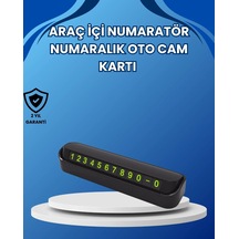 Ers Fosforlu Araç İçi Park Numaratörü Gece Görünümlü Şık Çözüm