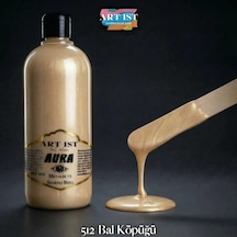 Aura Metalik Sedefli Ve Vernikli Boya - 512 Bal Köpüğü Ahşap, Taş Tozu, Hobi, Dıy -