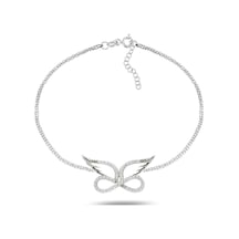 Brezza Lusso Jewelry Melek Kanatlı Sonsuzluk Model Kadın Gümüş Bileklik