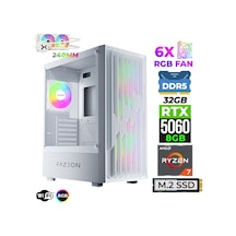 Fazeon Astra X510 R7-9700X 32 GB 1 TB M.2 NVMe SSD 8 GB RTX5060 Free Dos Masaüstü Oyuncu Bilgisayarı