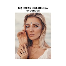 Gümüş Taşlı Makyaj Yüz Süsü Diğer