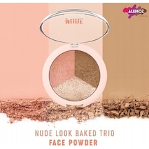 Nude Look Baked Trio Face Powder - Fırınlanmış 3&apos Lü Allık, Bronzer Ve Aydınlatıcı Paleti 0