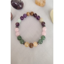 Jasper,Sitrin,Aventurin,Pembe Kuvars,Ametist,Amazonit,Hematit Çok Renkli
