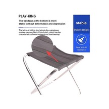 Bloomnest Mini Katlanır Balıkçılık Sandalyesi - Hafif Alüminyum - 600d Naylon - Piknik Kamp Seyahat Altın