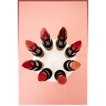 Deep Impact Lipstick 14 Warm Cherry Kremsi Dokulu Yarı Parlak Ruj - Kırmızı Çok Renkli