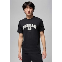 Nike Jordan Mvp Ss Crew Mens T-shirt Erkek Günlük Pamuklu Tişört Siyah Siyah