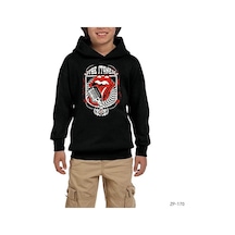 Zepplin Giyim The Rolling Stones Siyah Çocuk Kapşonlu Sweatshirt