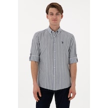 U.s. Polo Assn. Erkek Mavi Gömlek Desenli 50306349-vr036 Mavi