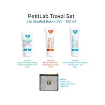 Petitlab Travel Set 3'lü Seyahat Bakım Seti Organizatör Çanta Hediyeli Siyah