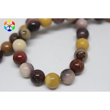 Jasper Taşı YARIM Dizi 8mm (9805) (18cm uzunluğundadır)