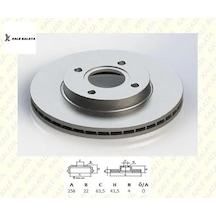 Fren Disk Aynası Ön Fıesta-focus-fusıon 02-12 3555344/ Df4036/ Tam T1125fcs Kale Balata Tfd-00004