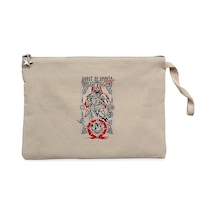 God of War Valhalla Krem Clutch Astarlı Cüzdan / El Çantası Krem