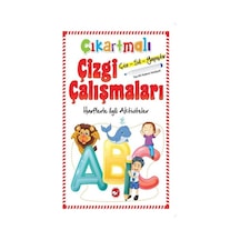 Çıkartmalı Çizgi Çalışmaları-Harflerle ilgili Aktiviteler- Beyaz Balina Yayınları
