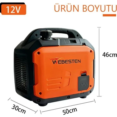 Webesten 12 Volt Start Stop'lu Dc Jeneratör 4 Zamanlı