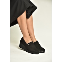 Fox Shoes Z602181602 Siyah Süet Günlük Kadın Ayakkabı